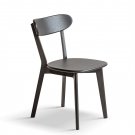 (Black) Dining Chair Wooden FAS Grade Oak Wood Made in North America 100% Dirt-free Wood Chair Solid