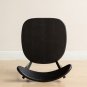 (Black) Dining Chair Wooden FAS Grade Oak Wood Made in North America 100% Dirt-free Wood Chair Solid