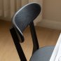 (Black) Dining Chair Wooden FAS Grade Oak Wood Made in North America 100% Dirt-free Wood Chair Solid