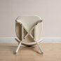 (White) Dining Chair Wooden FAS Grade Oak Wood Made in North America 100% Dirt-free Wood Chair Solid