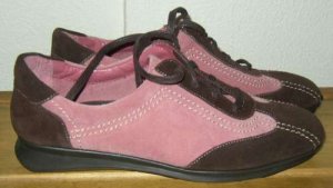 AEROSOLES GRAM CRACKER Two-tone Suede Shoes Womens 7.5