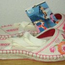 ROXY SIESTA Canvas Espadrille Flat Shoes Womens 8 NEW