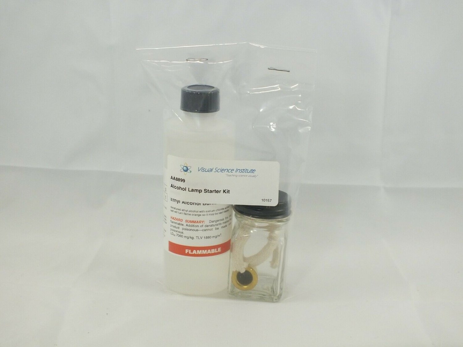 Alcohol Lamp Starter Kit (includes small alcohol lamp and burner fuel) (VAA8899)