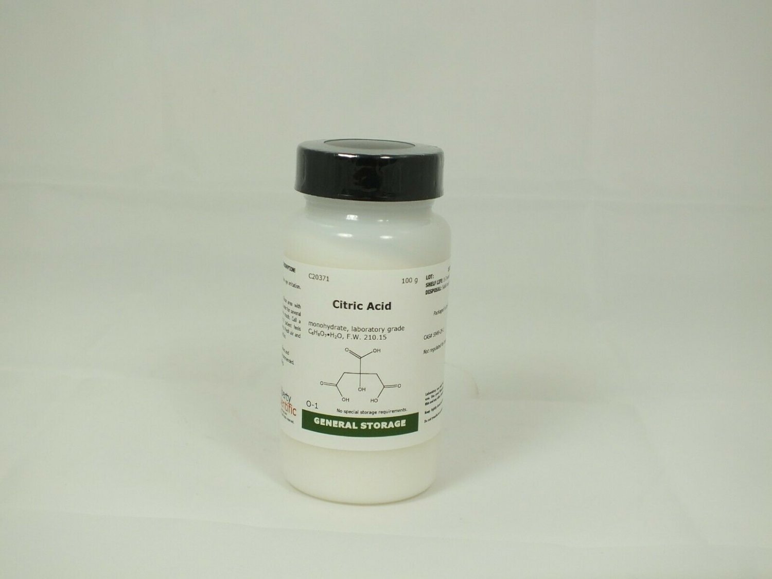 Citric Acid, monohydrate, laboratory grade, 100 g