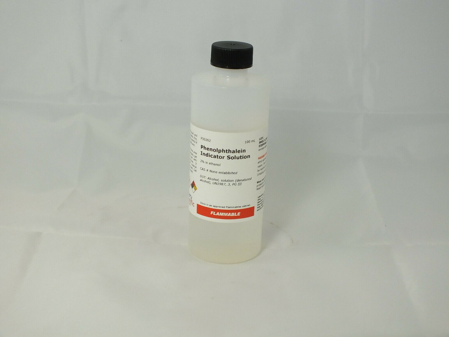 Phenolphthalein Solution, 2% in ethanol, pH Indicator, 100 ml