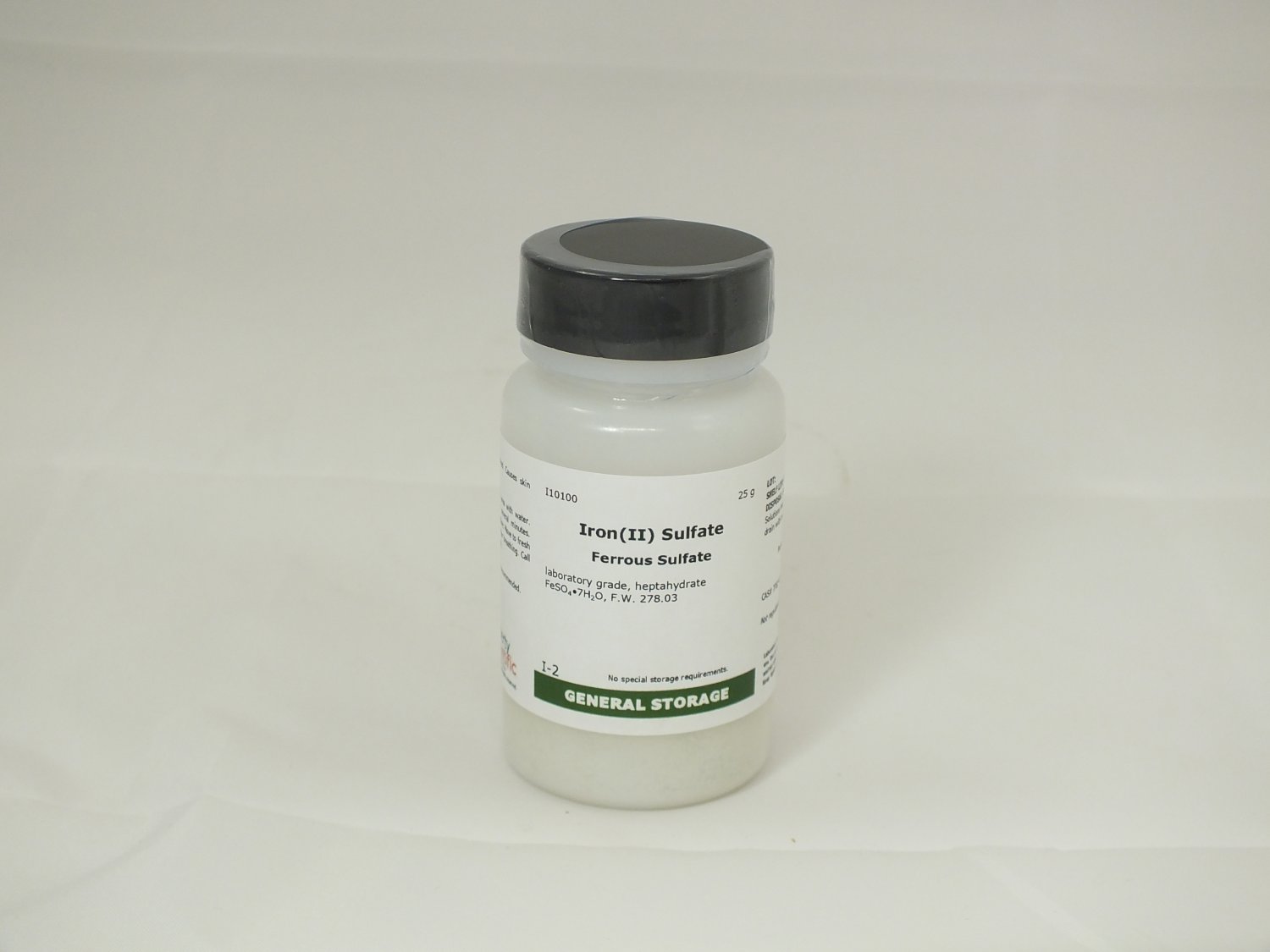 Iron(II) Sulfate -- Ferrous Sulfate, lab grade, 25 g