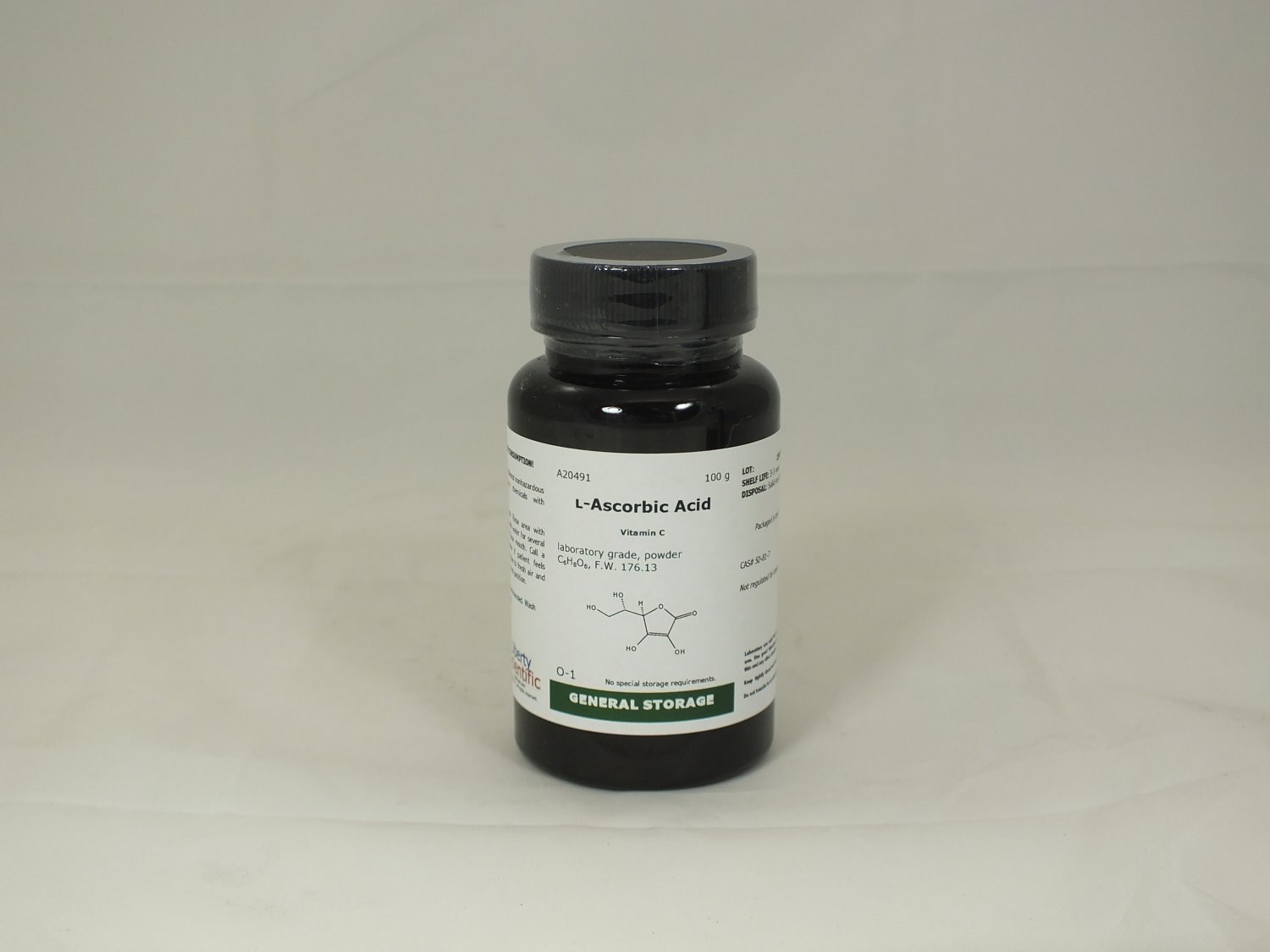 l-Ascorbic Acid, laboratory grade, 100 g (A20491)