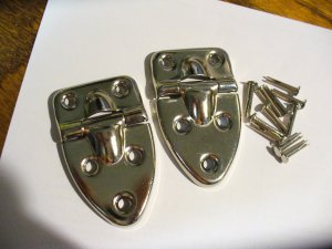 Fender USA Nickel Case Hinges (for TKL guitar case or other project!)