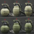 Key Ring Blue Flame Windproof Lighter Military Hobby Collection Model Gift Pendants Grenade