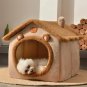 Folding Pet House for Cats & Small Dogs  Cozy Winter Bed