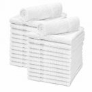 Washcloth Pure Cotton Baby Soft Body Face Cloths White Extra Absorbent 12 Packs