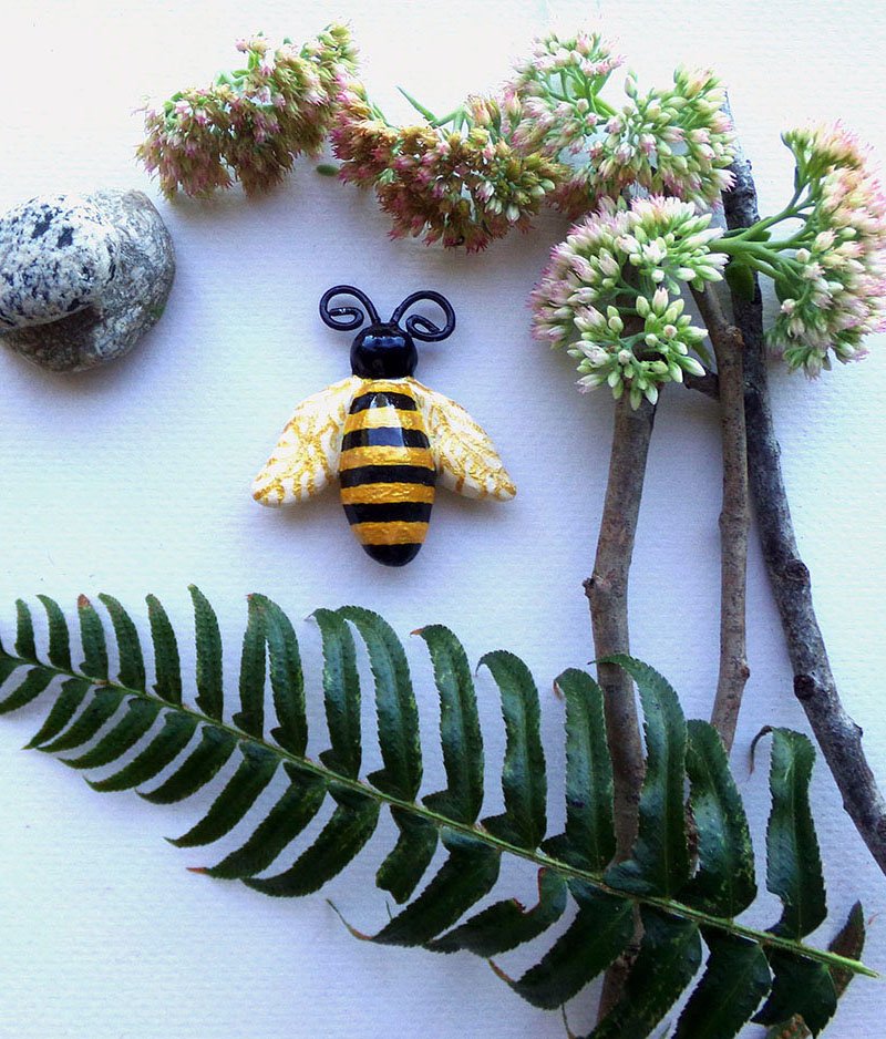 Bumble Bee Insect Drawer Knob Pull