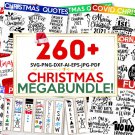CHRISTMAS MEGA BUNDLE, 260+ SVG Designs