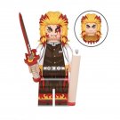 Kyojuro Rengoku Anime Character Kimetsu No Yaiba Demon Slayer Minitoys Minifigure Block Toys