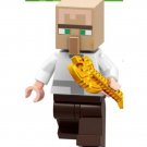 Villager With Axe Minecraft Minitoys Game Character Minifigure Block Toys