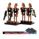 Brown Battle Droids Minitoys Star Wars Episode II : Attack Of the Clones Minifigure Block Toys