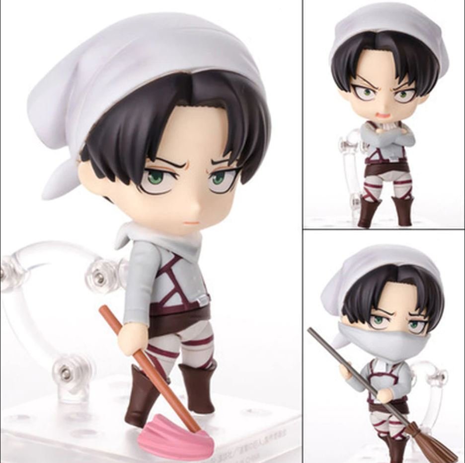 Levy Ackerman Cleaner Statue Anime Figure Toys Attack On Titan Action Figure Toys PVC Dolls