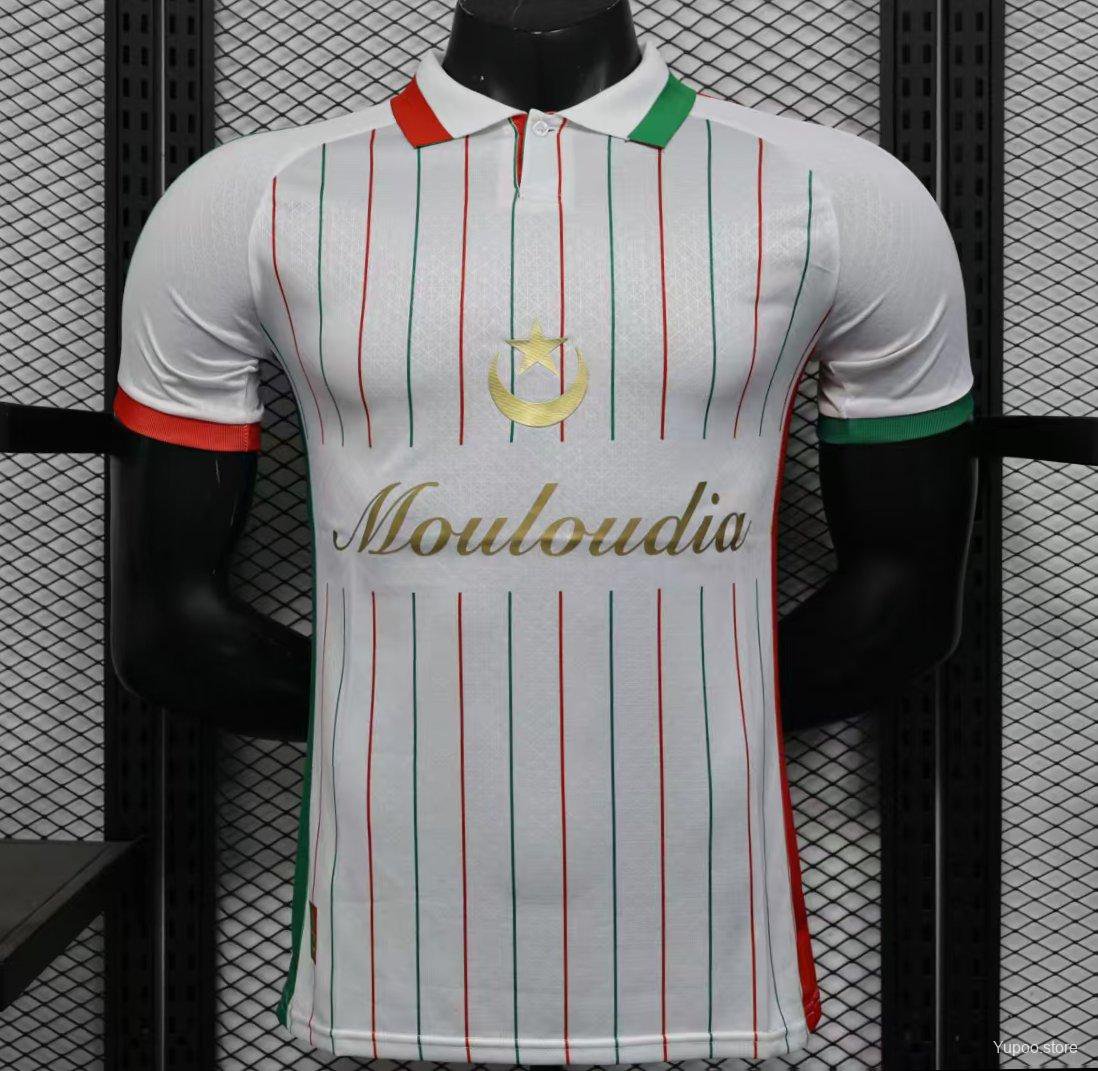 FC Palestina White Retro Full Sleeve Fan Version Football FC Palestina White Retro Full Sleeve Fan Version Football