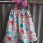 sweet birdie blue Smock Halter dress TOP size AUS 4 5 6 7