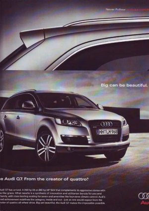 2001 Audi Q7 Automobile Car Advertisement