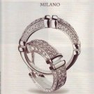 2001 DiModolo Milan Earrings and Ring with Diamonds Ad