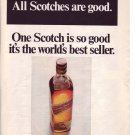 1960s Johnnie Walker Red Scotch Whisky Whiskey Advert