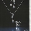 2007 MIKIMOTO Dancing Lines Pearl Diamond AD