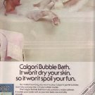 1974 Calgon Bubble Bath  Advertisement Women Soap Clean