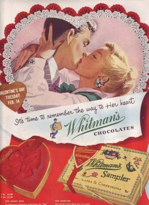 1950 Whitman Sampler Candy Confectionary Advertisement