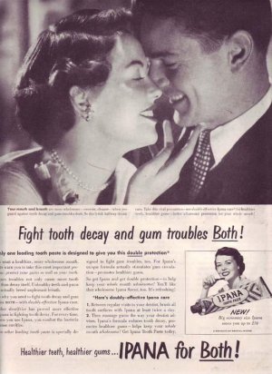 1950 Ipana Toothpaste Tooth Paste ICEAC Advertisement