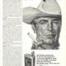 1960 Bull Durham Slo Poke Extra Size Cigarette Advertis