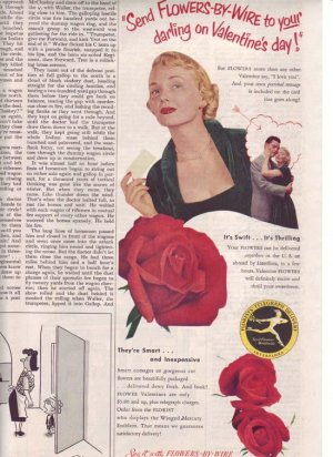 1950 FTD Florists Telegraph Delivery Advertisement