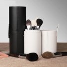 Leather makeup brushes-portable brush bucket  Makeup brush organizer box holder