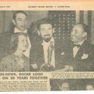 Bette Davis Paul Muni 1 page magazine photo clipping X4757