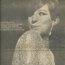 Barbra Streisand 1 page magazine photo clipping X4840