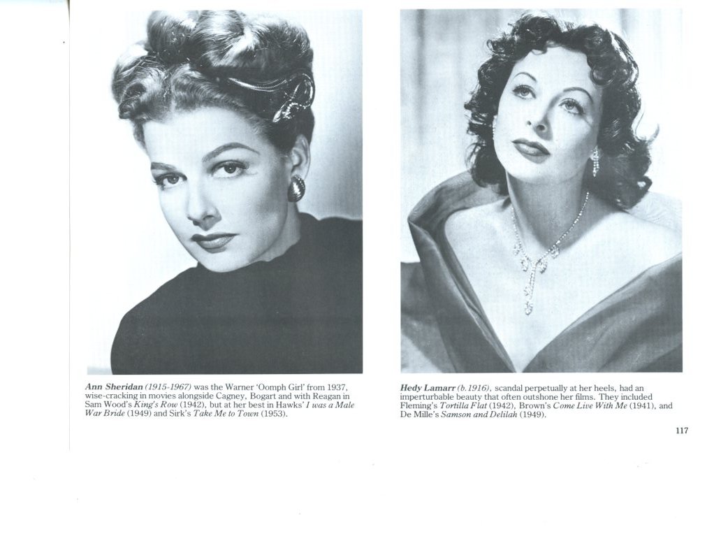 Ann Sheridan Hedy Lamarr magazine photo clipping X4939