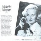 Michele Morgan 1page magazine photo clipping X5040