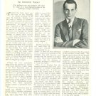 Raymond Massey 1 page magazine photo clipping X5188