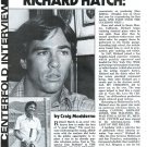 Richard Hatch 2 page magazine photo clipping X5215
