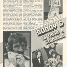 Sonny and Cher 3 page magazine photo clipping X5221
