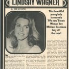 Lindsay Wagner 3 page magazine photo clipping X5225