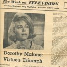 Dorothy Malone 1 page magazine photo clipping X5239