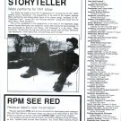 Tom Waits 1 page magazine photo clipping X5290