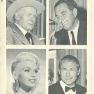 Jayne Mansfield Nick Adams Paul Muni 1 page magazine photo clipping X5351