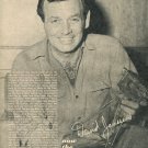 David Janssen 1 page magazine photo clipping X5387