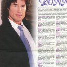 Ronn Moss Bold and the Beautiful  1 page magazine photo clipping X5550