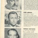 Ramon Navarro Nick Adams 1 page magazine photo clipping X5597