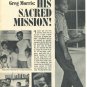 Greg Morris 2 page magazine photo clipping X5631