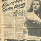 Silvana Mangano 3 page magazine photo clipping X5646