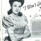 Jane Withers 3 page magazine photo clipping X5665